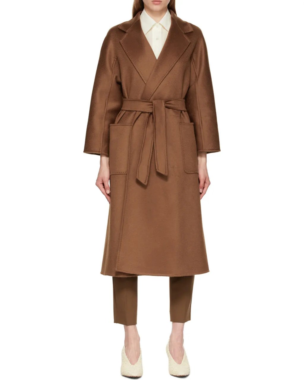 Max Mara Ludmilla Belted Long-Sleeved Coat