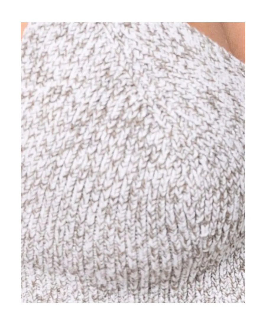 Off-White Languid Knitted Cropped Top
