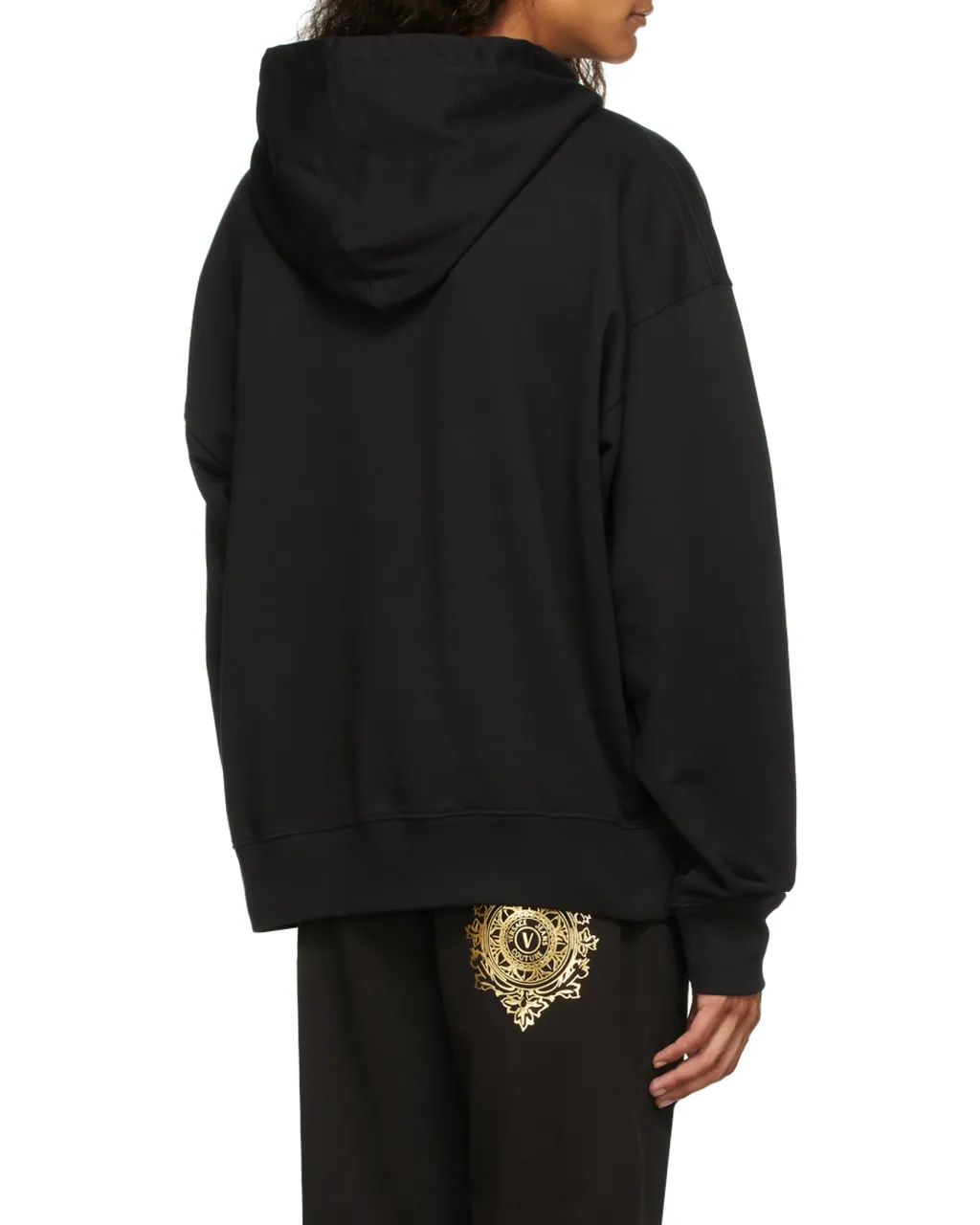 Versace Jeans Couture Logo Print Drawstring Hoodie