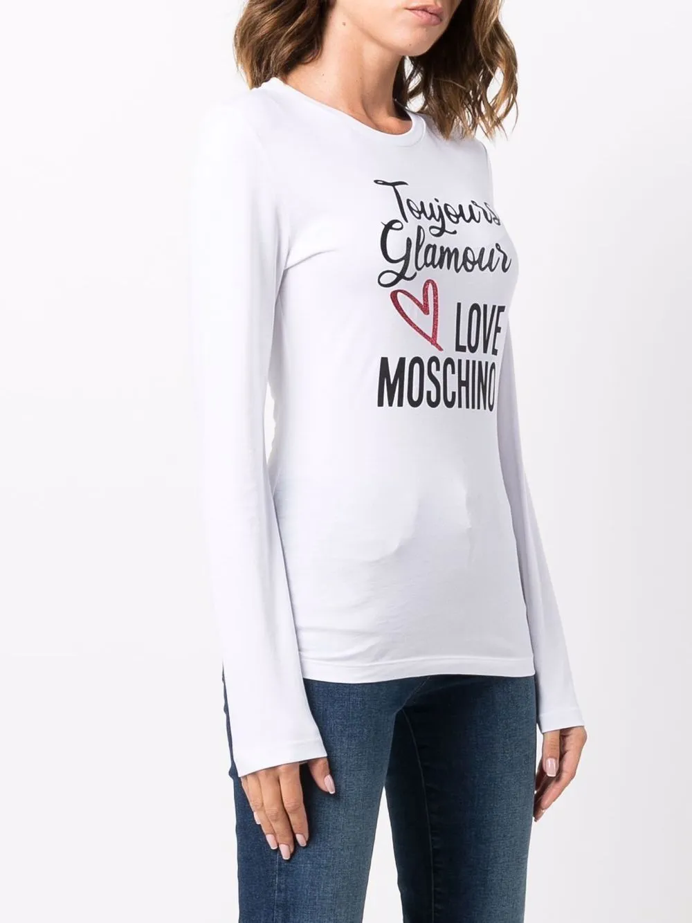 Longsleeved Logo-Print Top