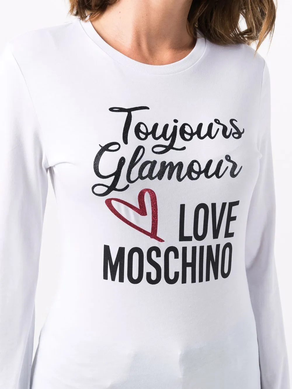 Longsleeved Logo-Print Top