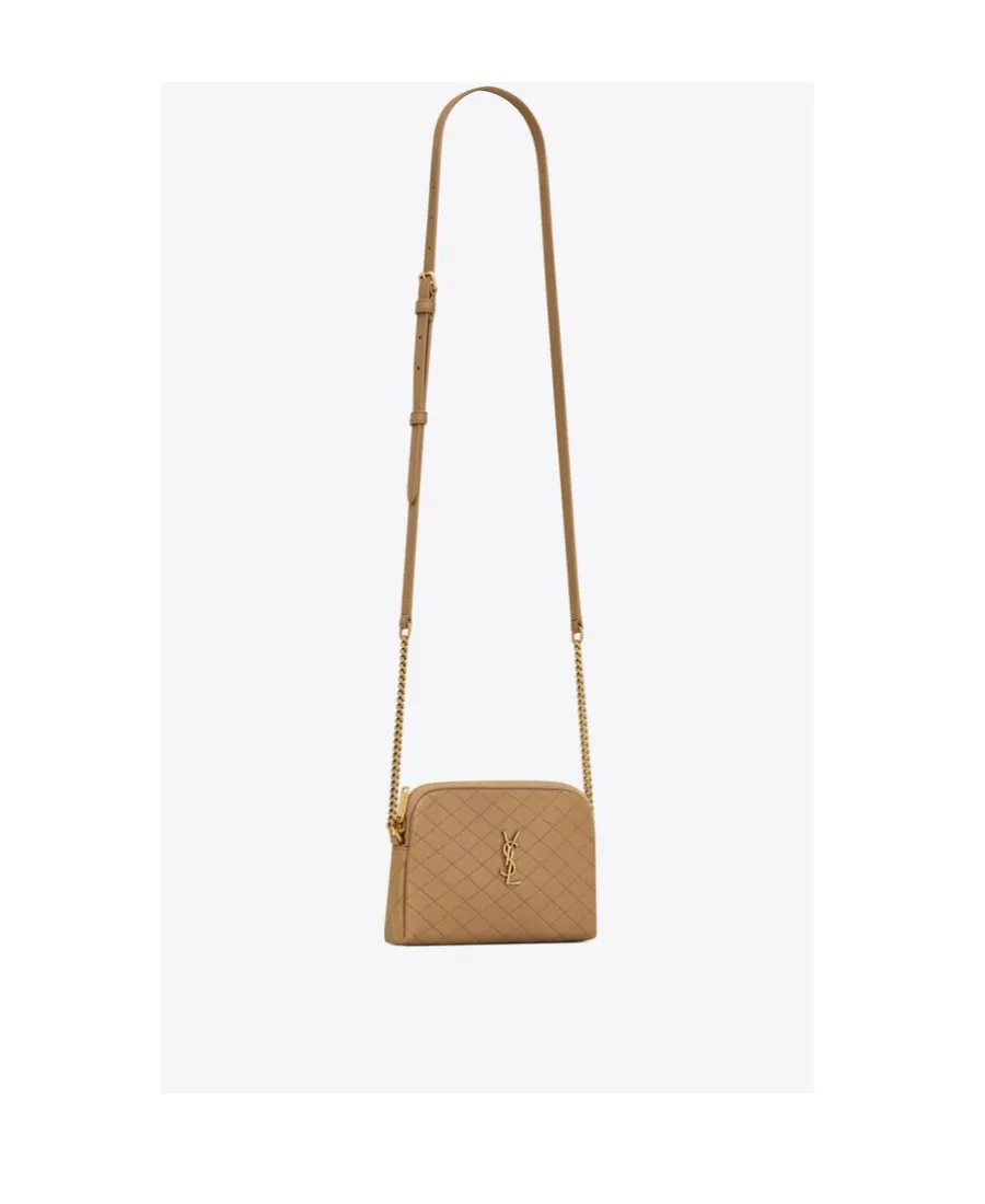 Saint Laurent Gaby Quilted Chain Pouch