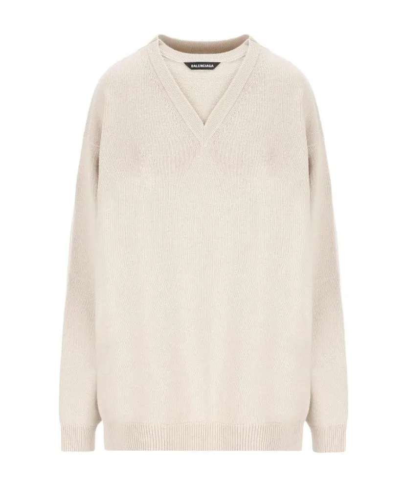 Logo-Patch Wool Jumper