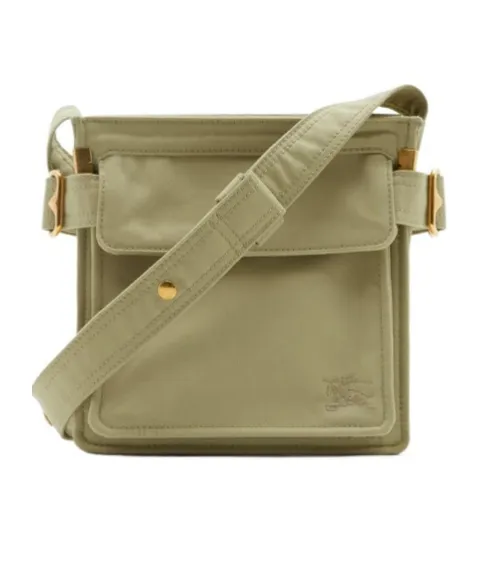 Burberry Trench Logo-Embroidered Zipped Messenger Bag