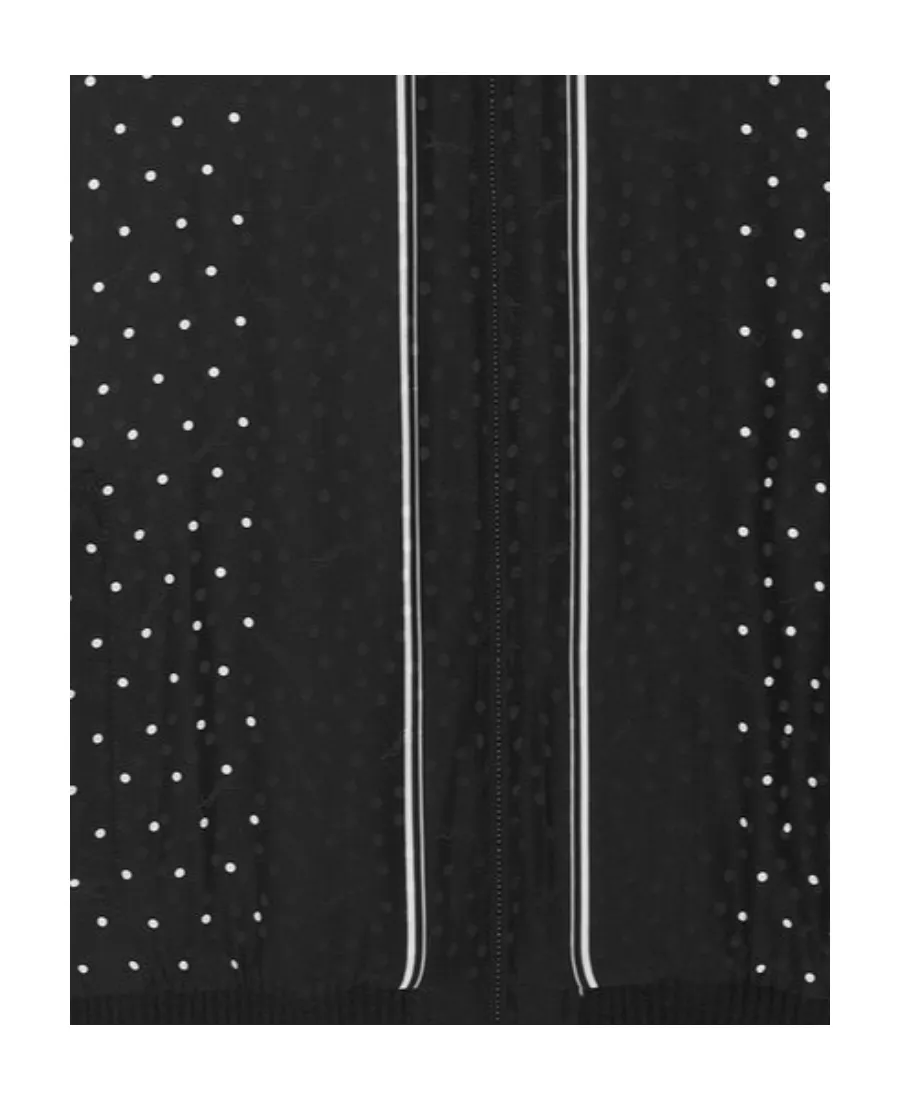 Polka-Dot Pattern Bomber Jacket
