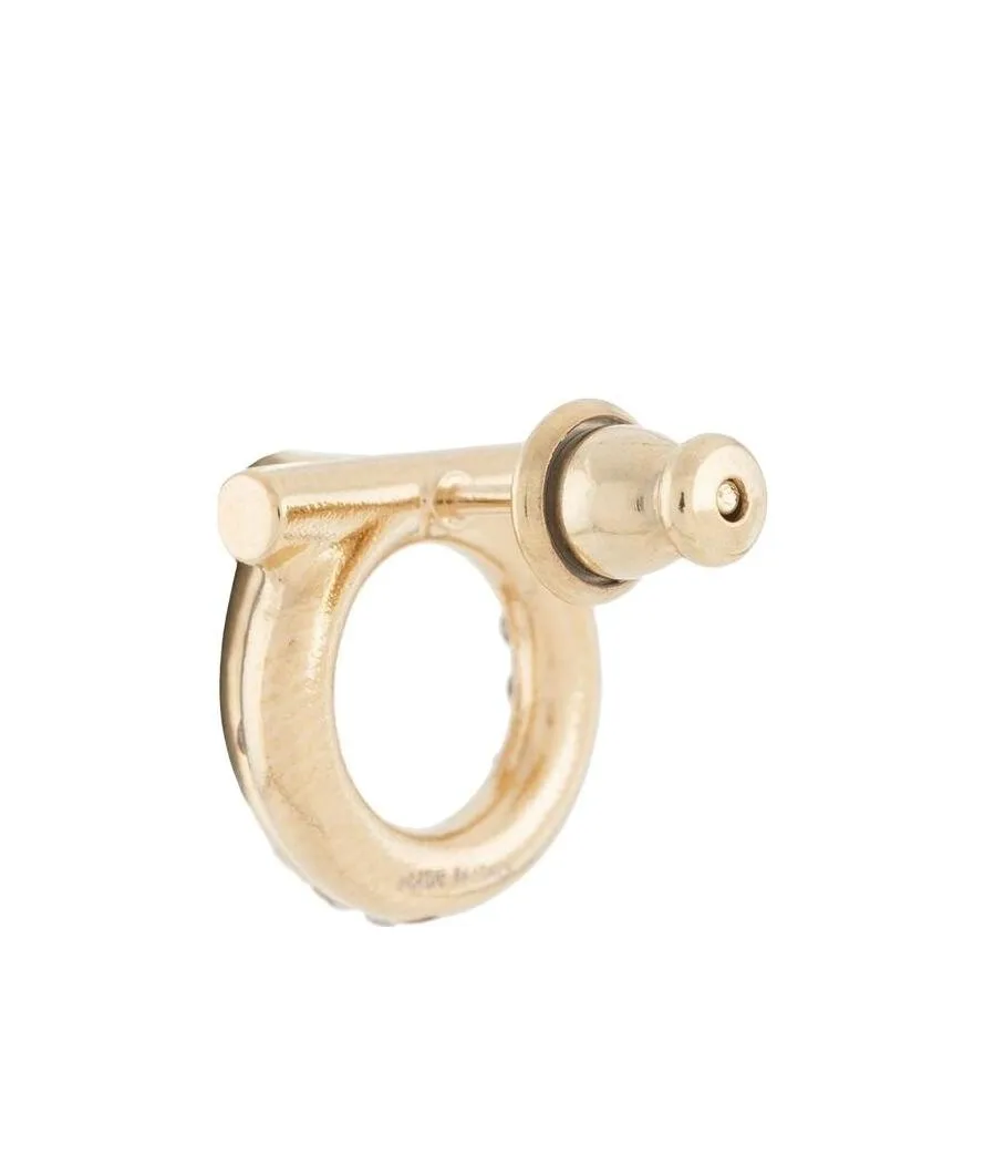 Salvatore Ferragamo Gancini Embellished Earrings