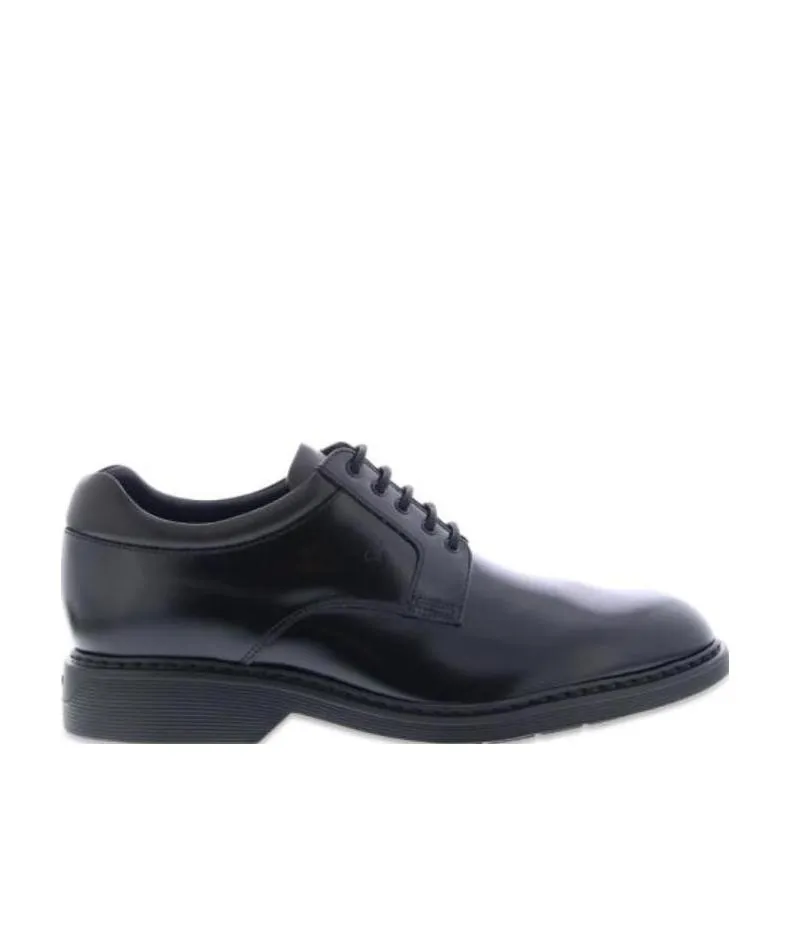 Hogan Hogan Logo Embossed Lace-Up Shoes