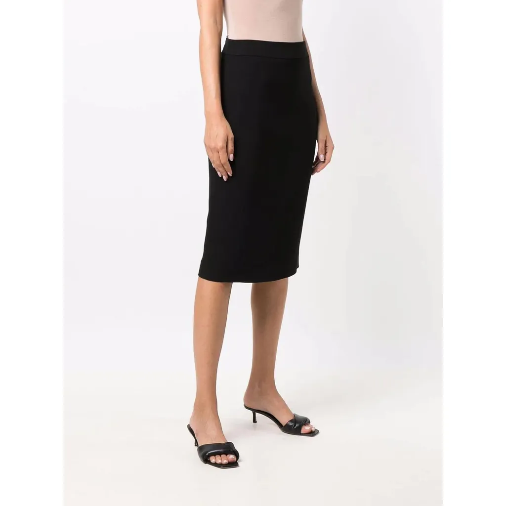Emporio Armani High Waist Midi Pencil Skirt