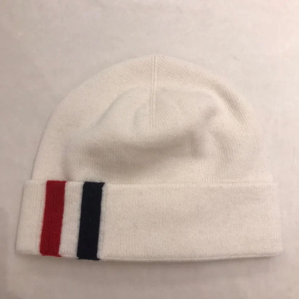 Stripe Detail Merino Beanie
