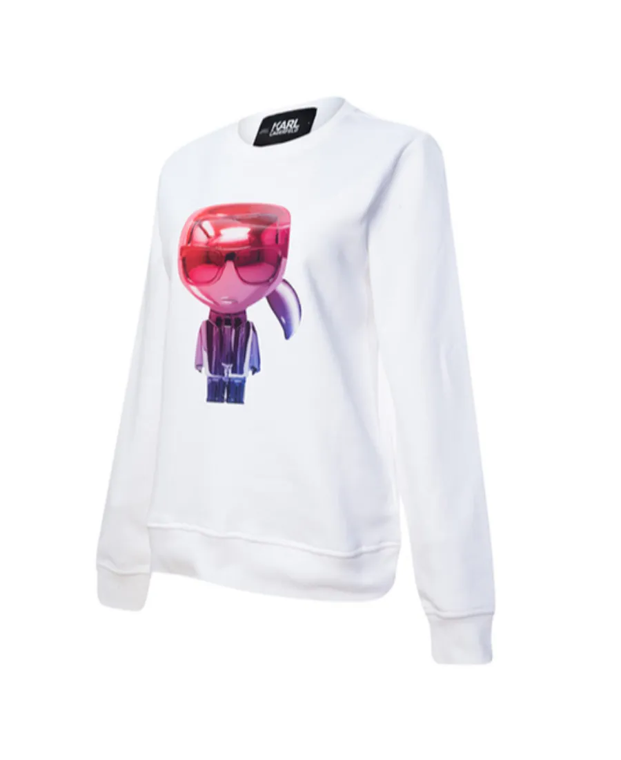 Long-Sleeved Sweater With Logo Printing Pattern