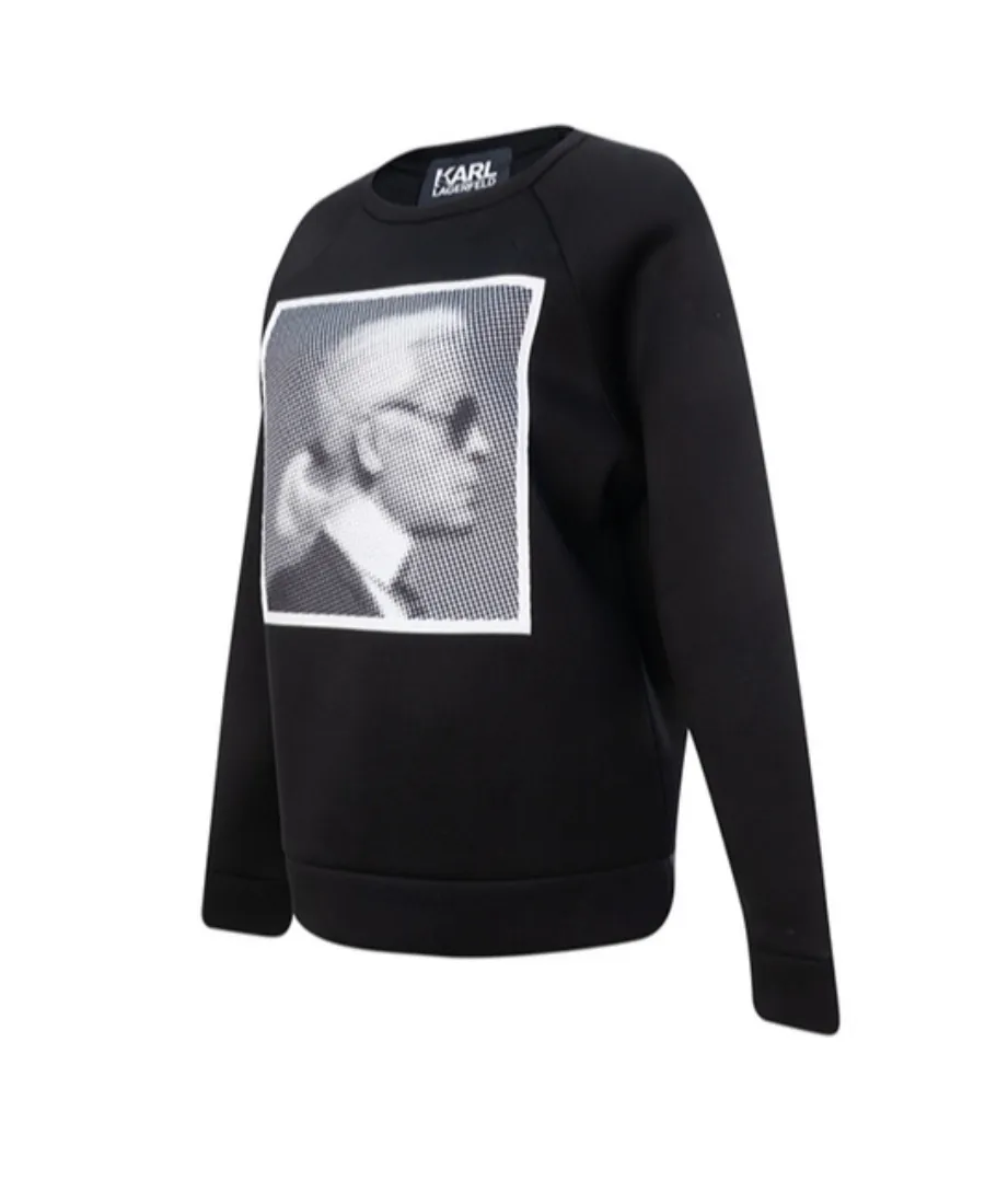 Black Printed Sweater