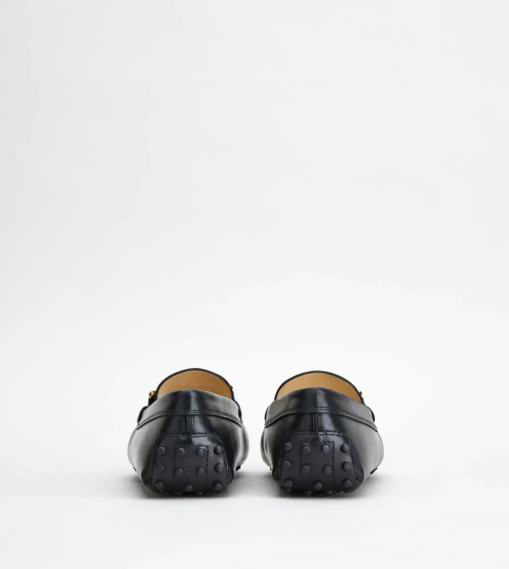 Kate Chain-Embellished Leather Loafers
