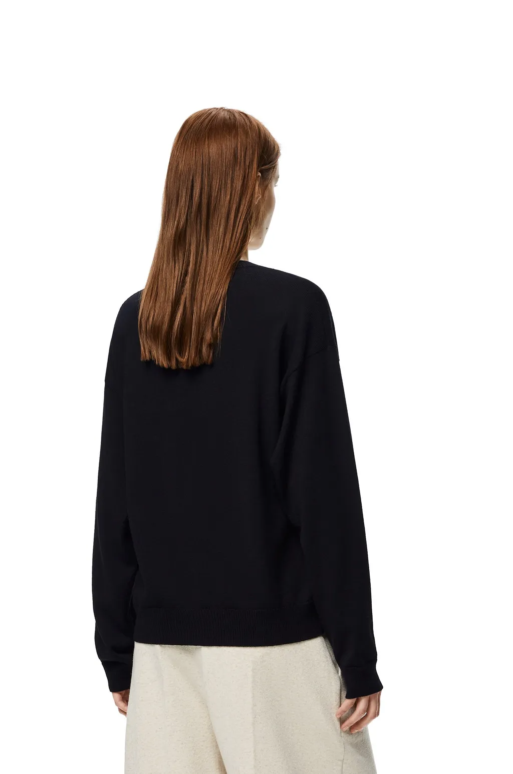 Inlaid Wool Pullover