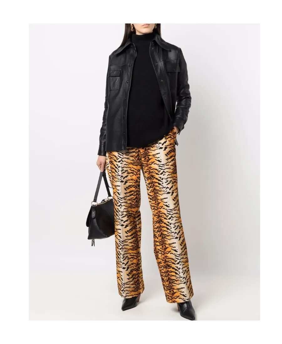 Animal Trousers With Wide Legs