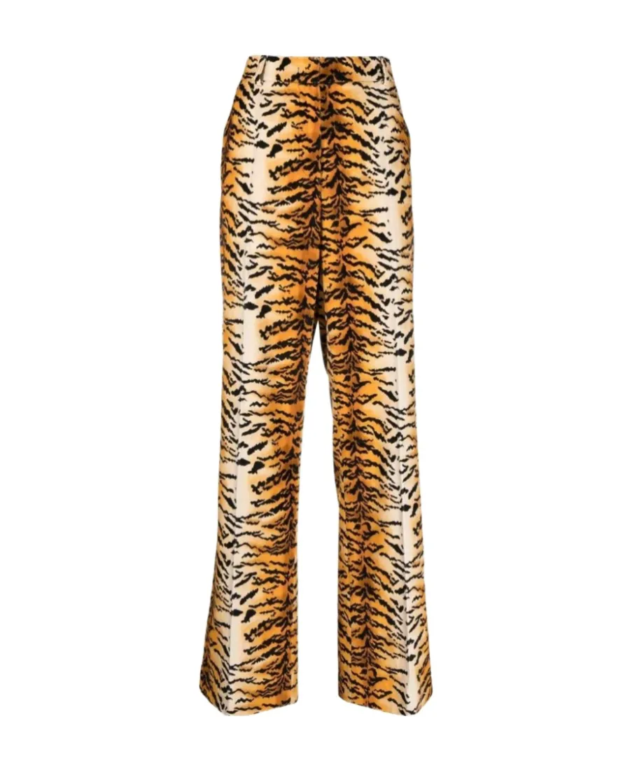 Animal Trousers With Wide Legs