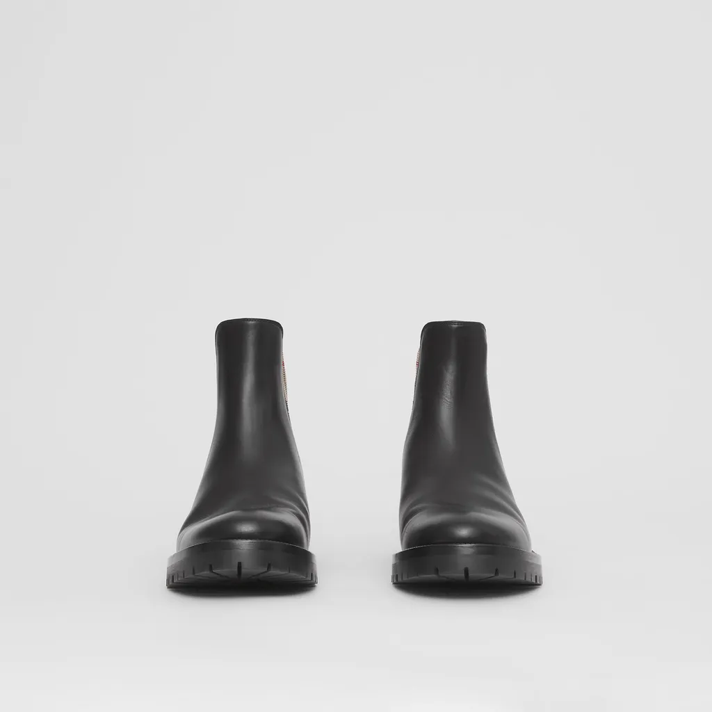 Burberry Checked Chelsea Boots