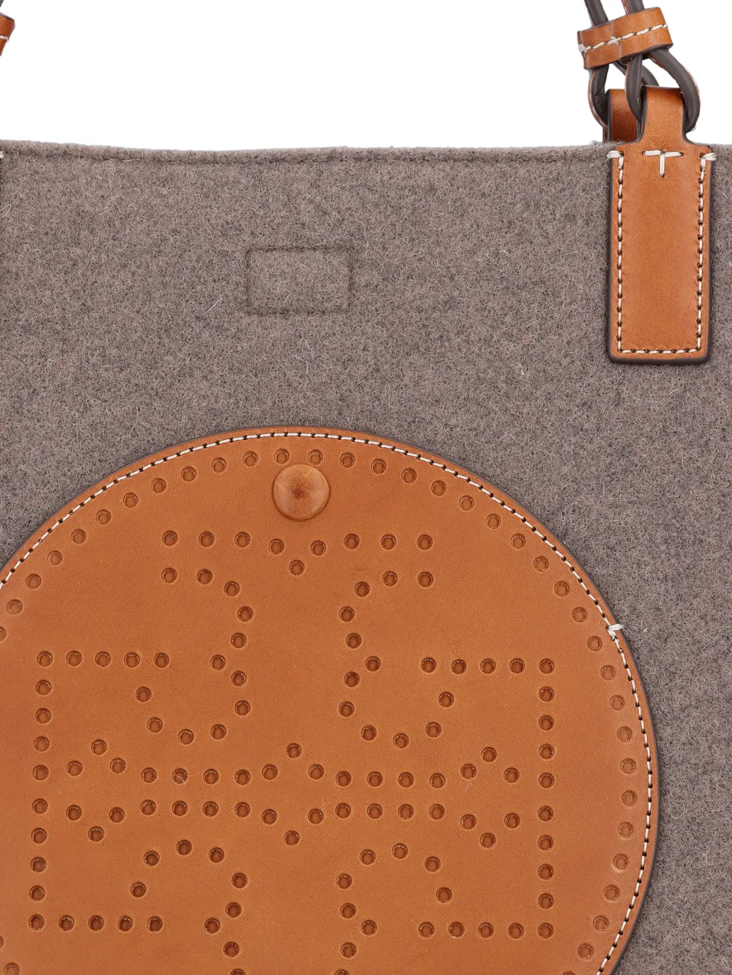 Tory Burch Ella Logo-Perforated Tote Bag
