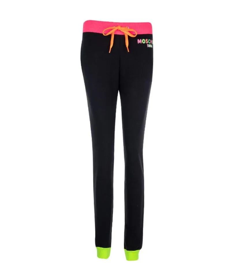 Strap-Up Colorful Lettered Casual Pants
