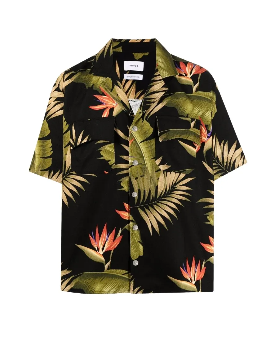 Palm Leaf Print Shirt
