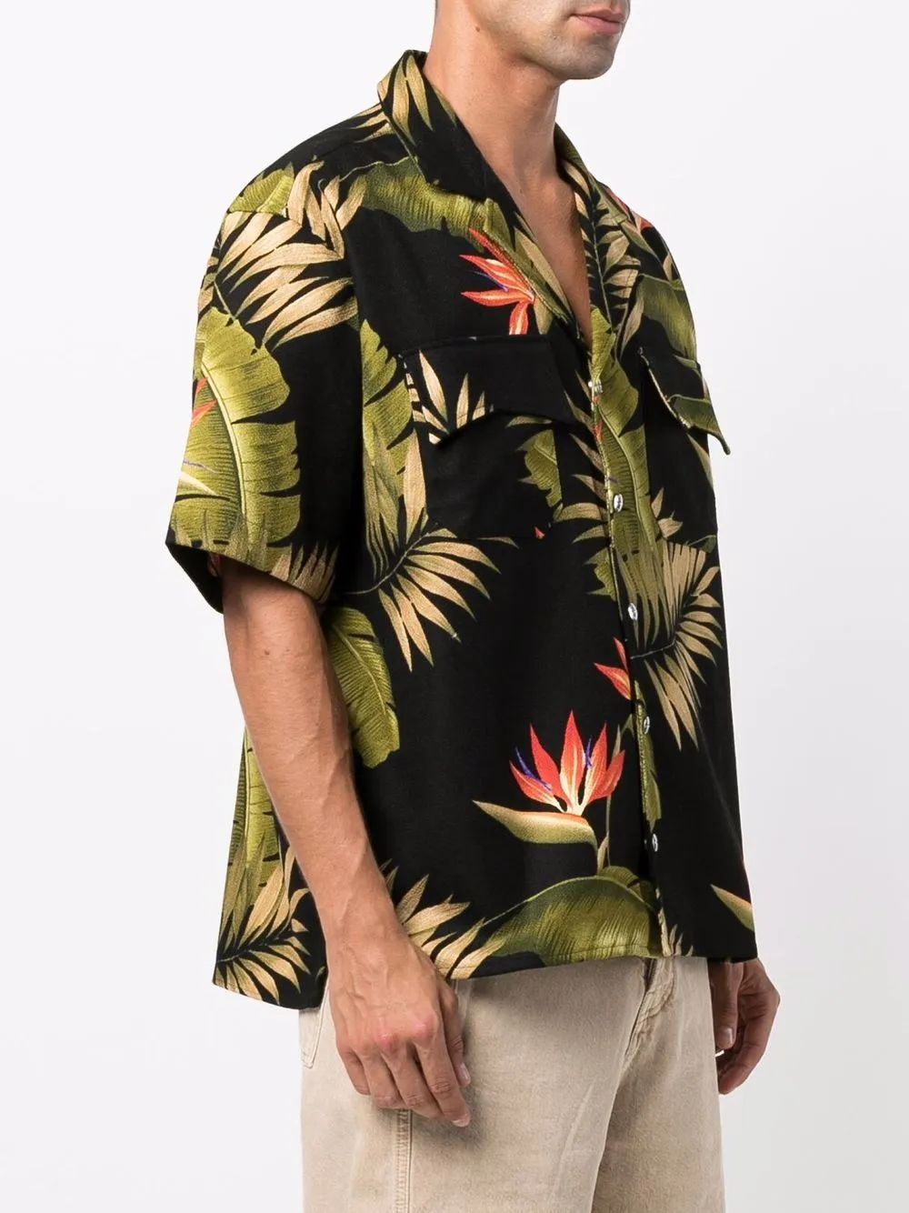 Palm Leaf Print Shirt