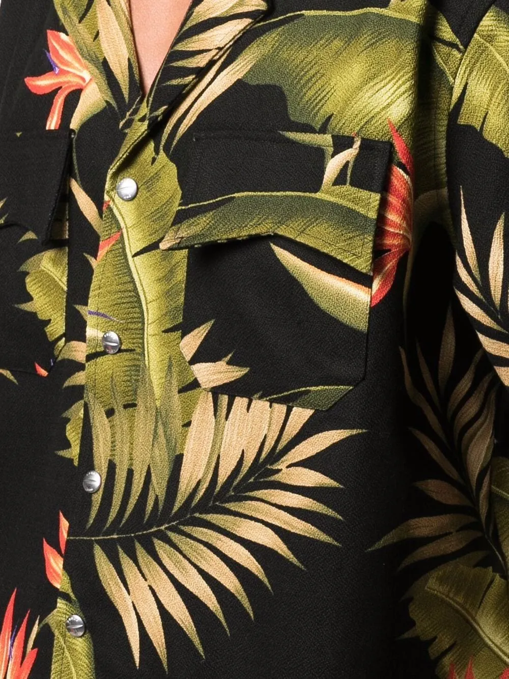 Palm Leaf Print Shirt