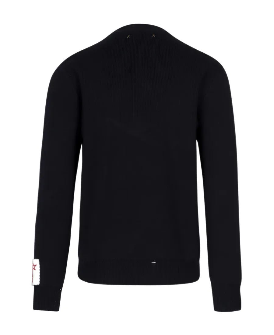 Golden Goose Deluxe Brand Logo Patch Knitted Jumper