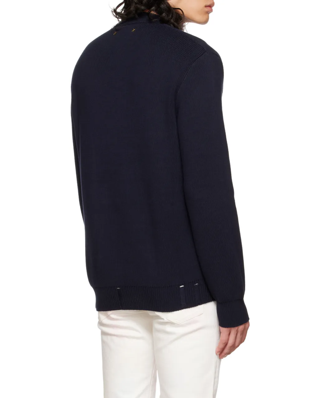 Golden Goose Deluxe Brand Logo Patch Knitted Jumper