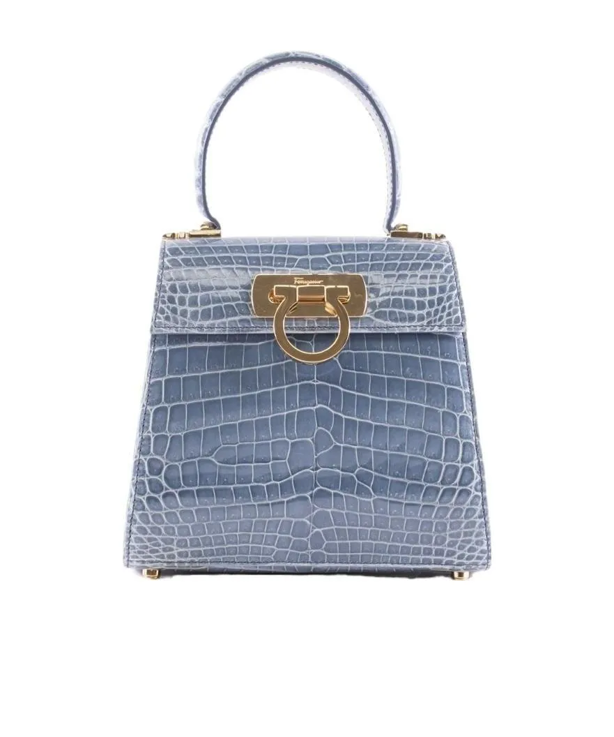Buckle Alligator Handbag