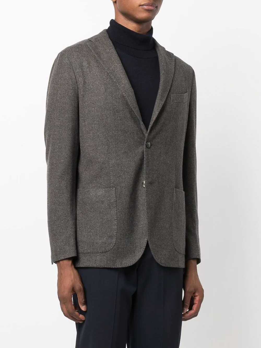 K-Jacket Single-Breasted Wool Jacket