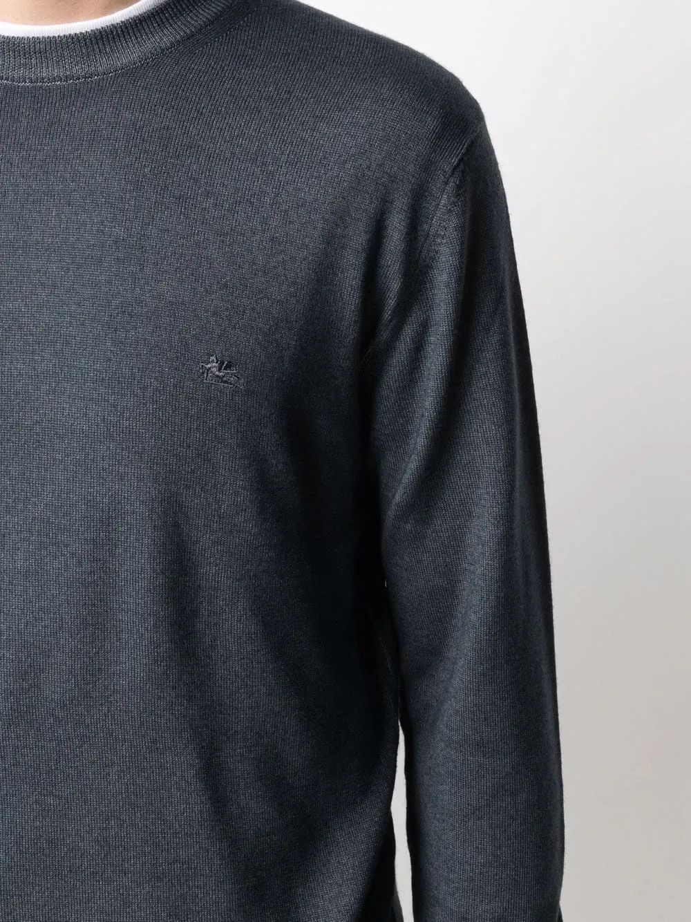 Embroidered-Logo Jumper