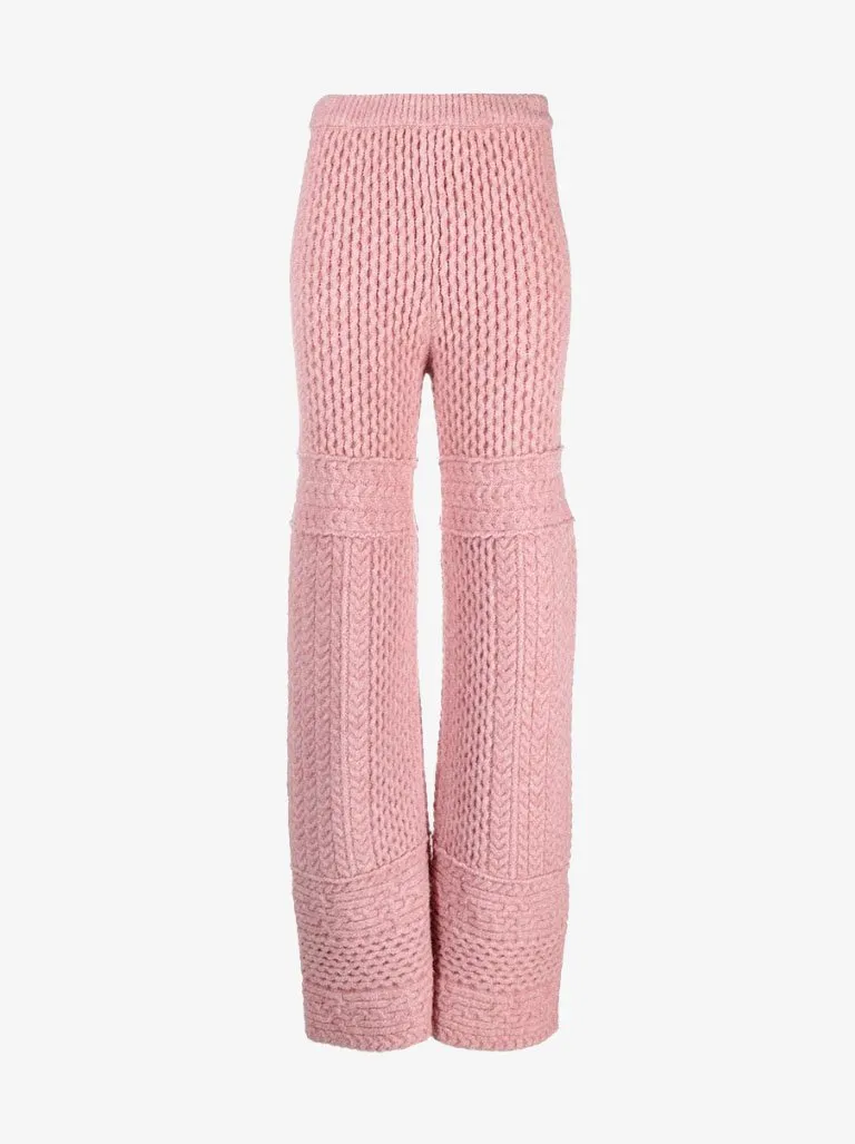 Fina Cable-Knit Trousers