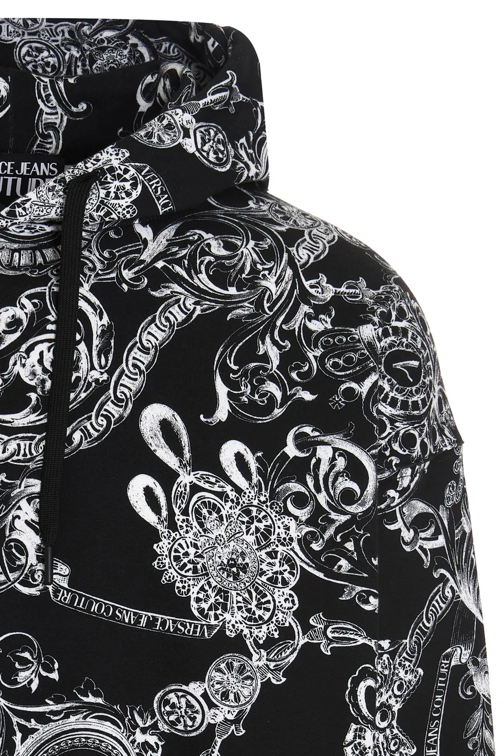 Baroque-Print Pullover Hoodie