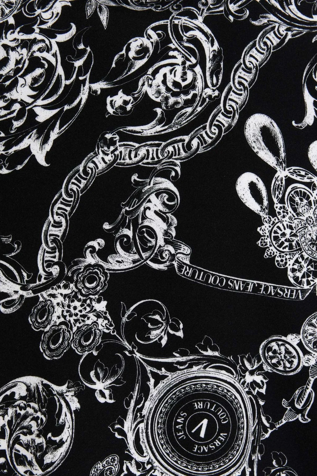 Baroque-Print Pullover Hoodie