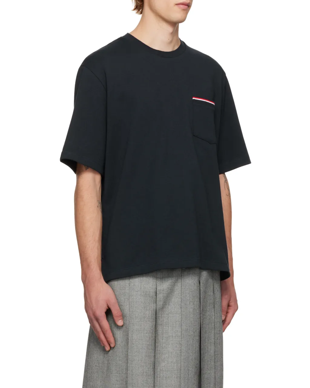 Thom Browne Short Sleeved Crewneck T-Shirt