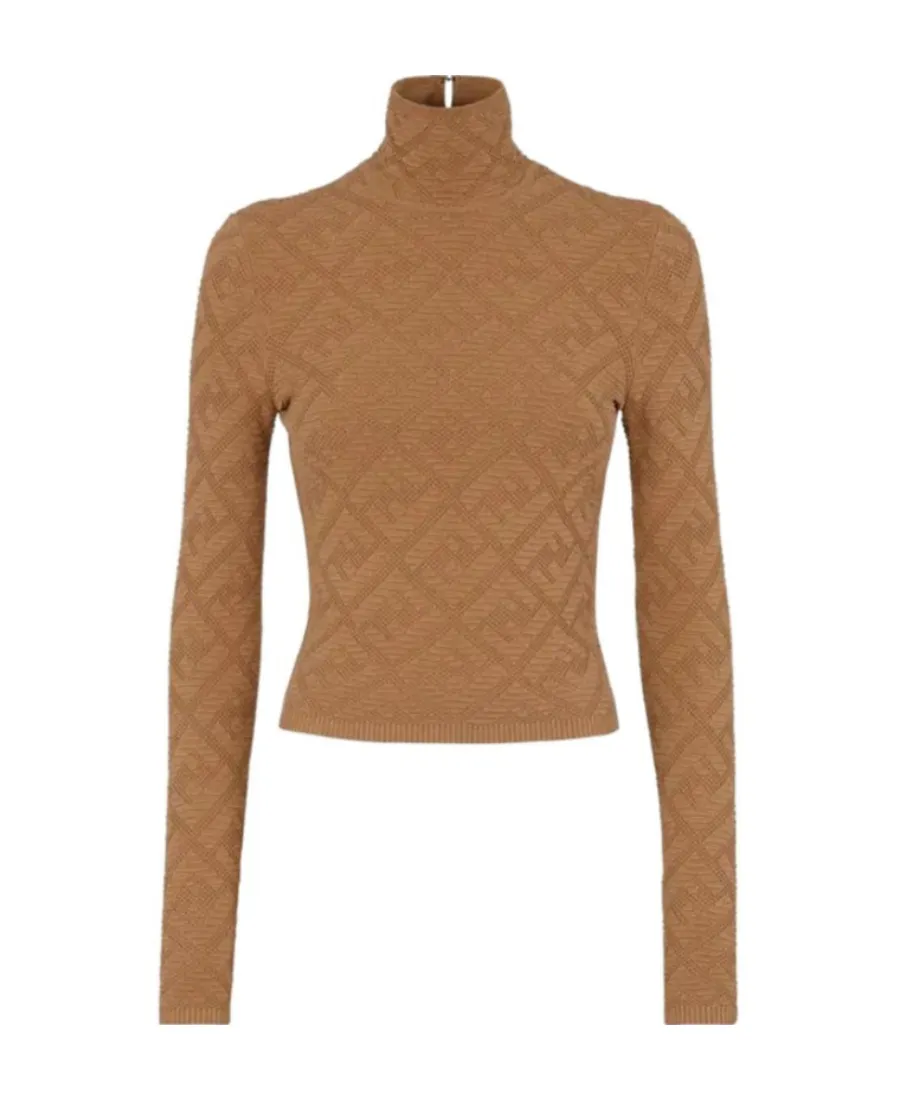 Beige Viscose Jumper