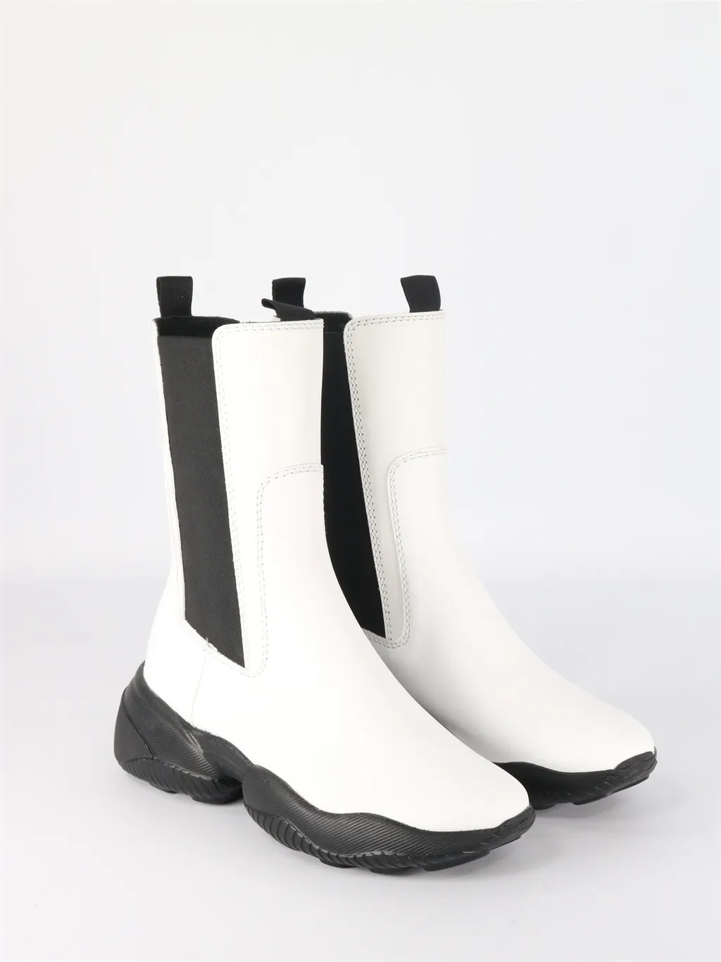 Hogan Round Toe Chunky Boots