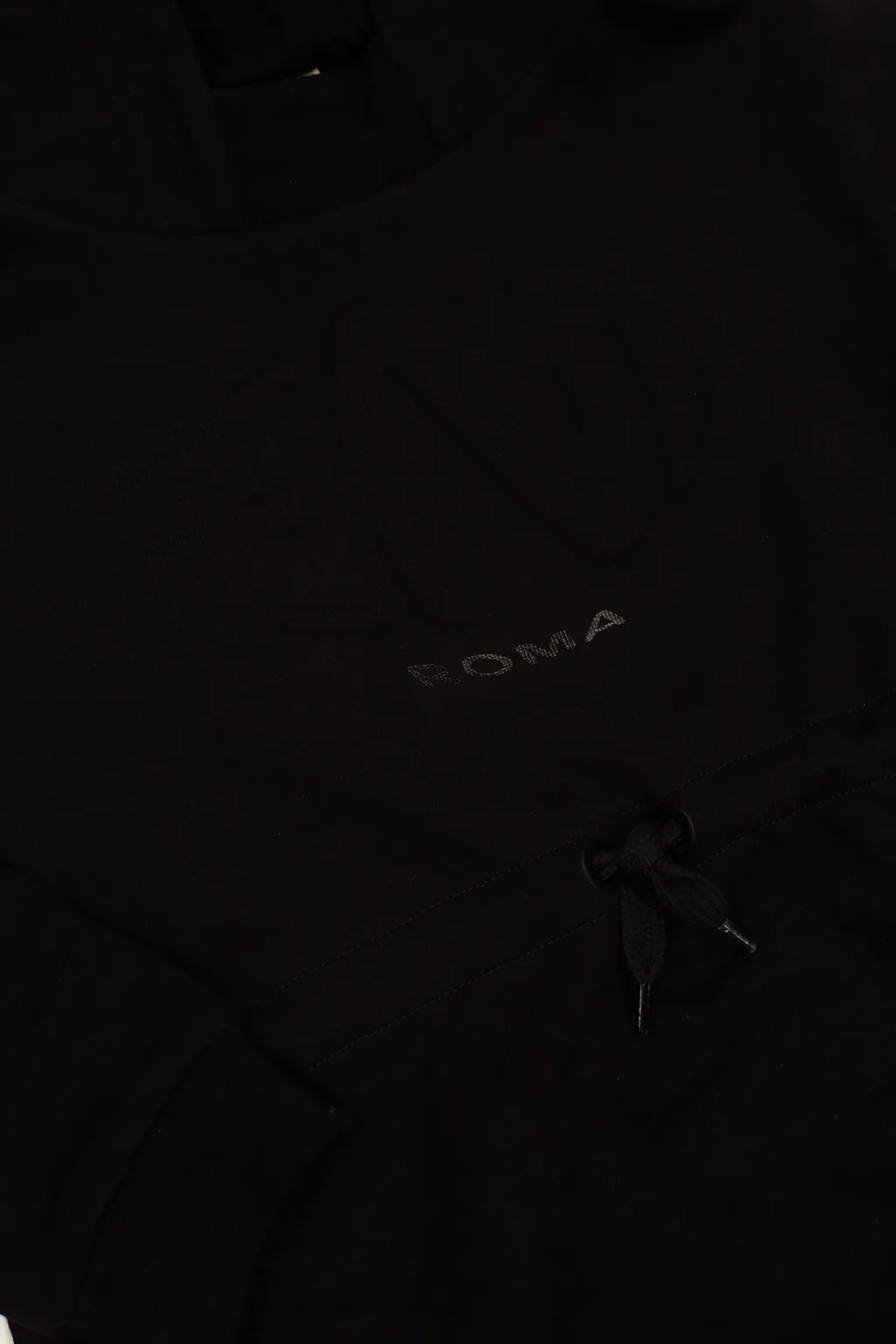 Metallic-Logo Drawstring Hoodie