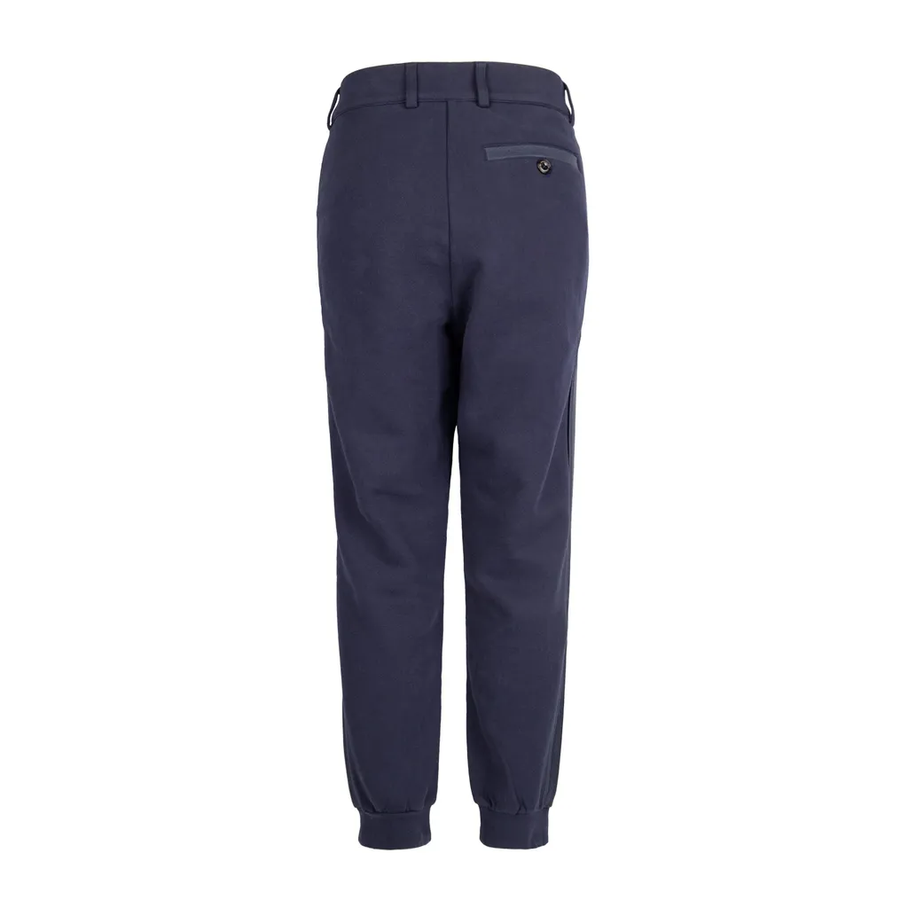 Dark Black Logo Casual Pants