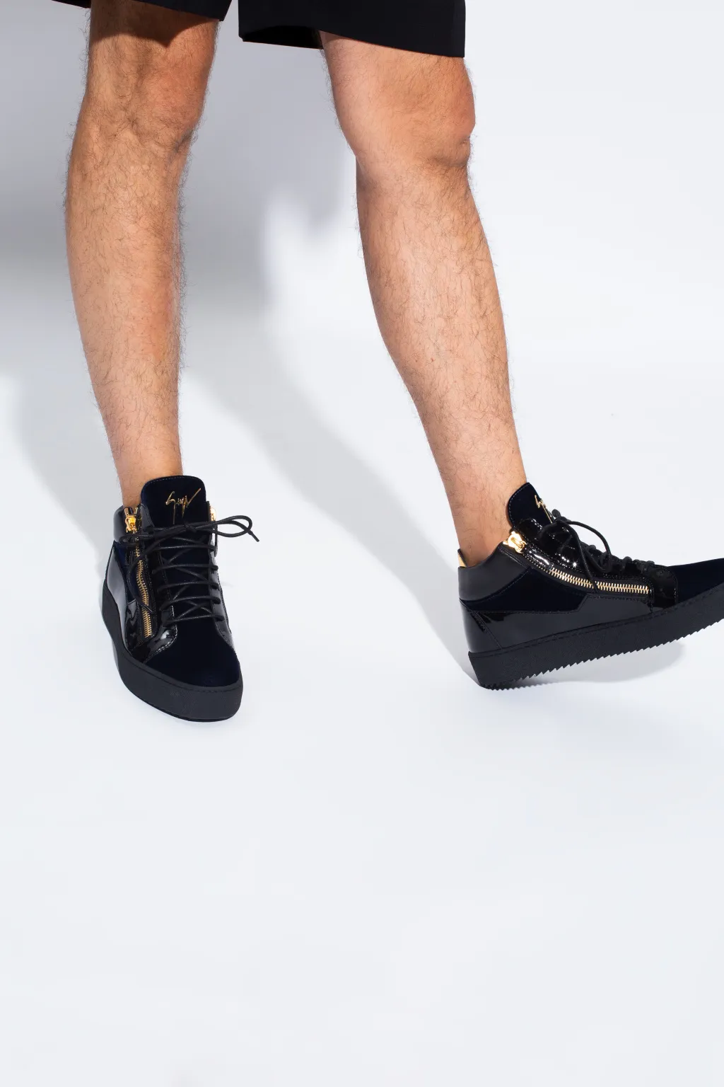 Giuseppe Zanotti Kriss High-Top Lace-Up Sneakers