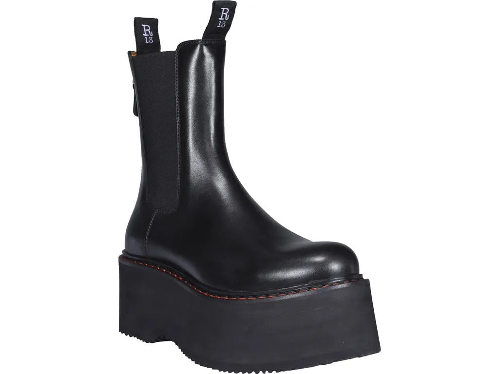 Logo Zipper Boots