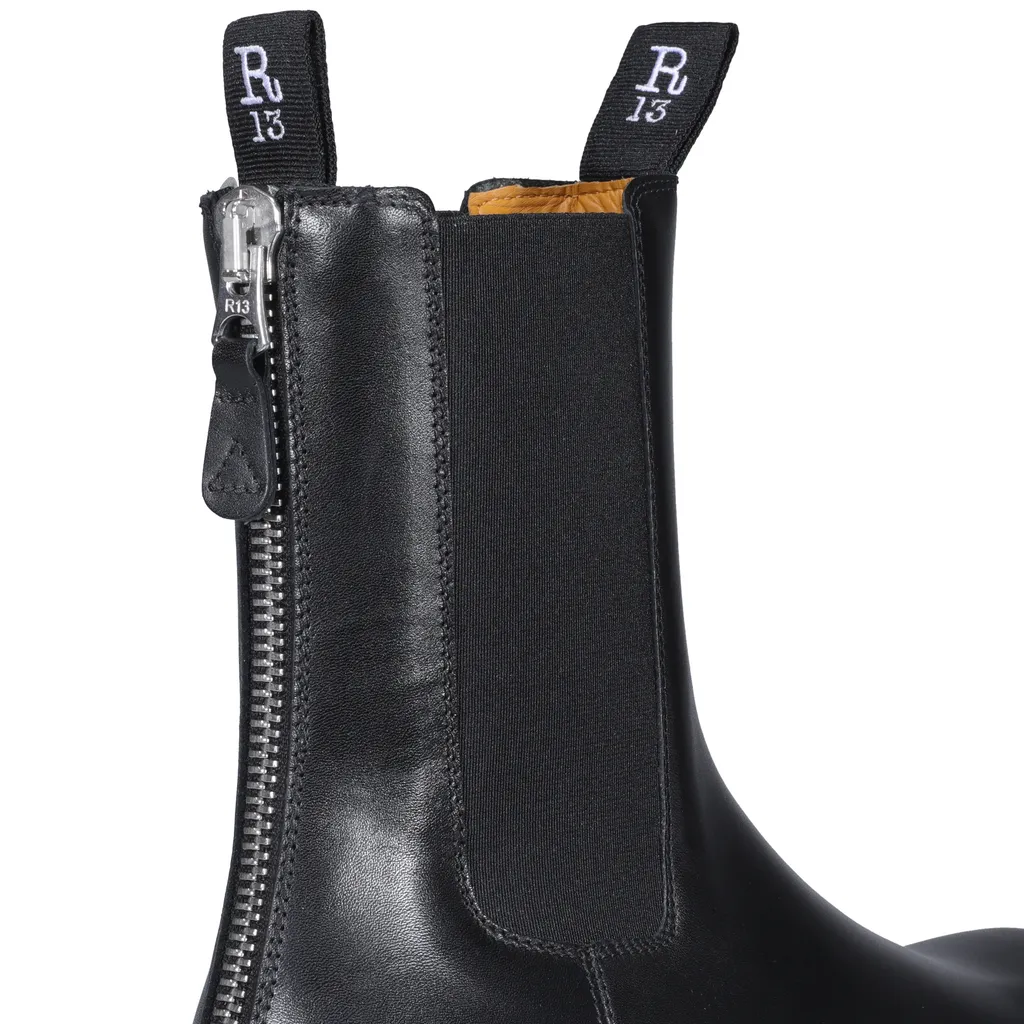 Logo Zipper Boots