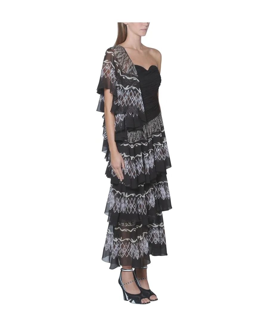 Layered Printed Maxi Dress