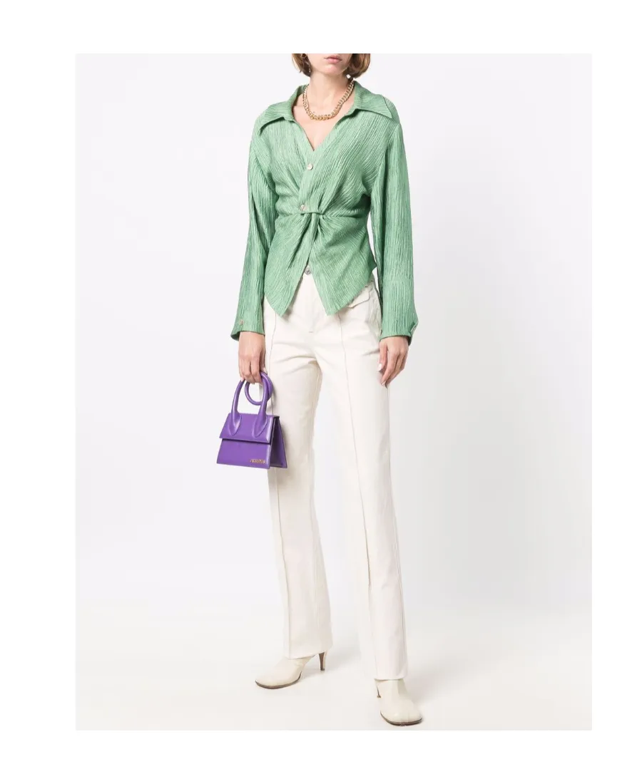 Belt Loop Straight Trousers
