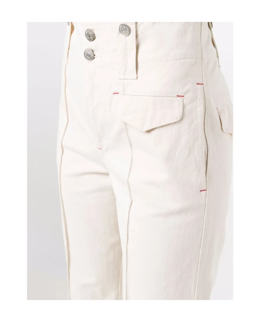 Belt Loop Straight Trousers