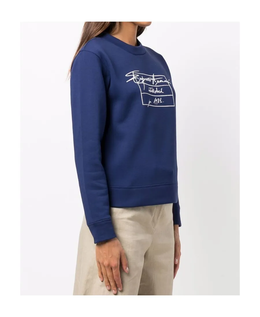 Signature Logo-Print Long-Sleeve Sweatshirt