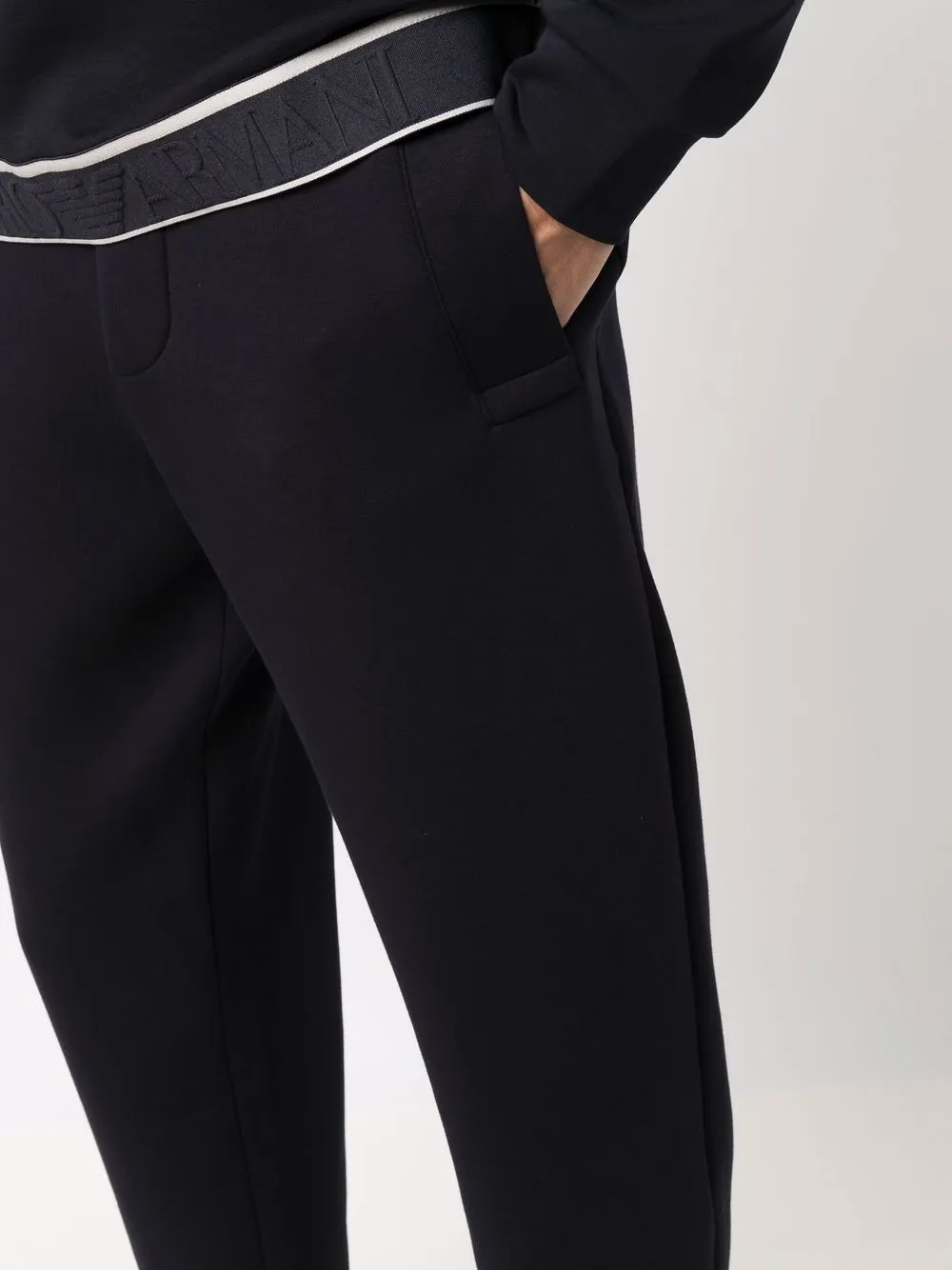 Emporio Armani Elasticated Waist Drawstring Track Pants