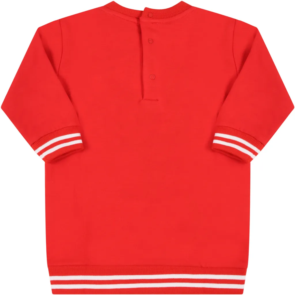 Winter Teddy Bear Fleece Dress