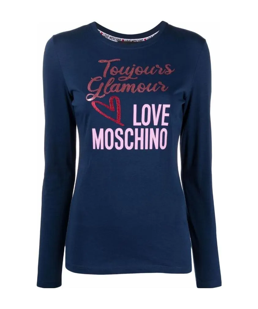 Longsleeved Logo-Print Top