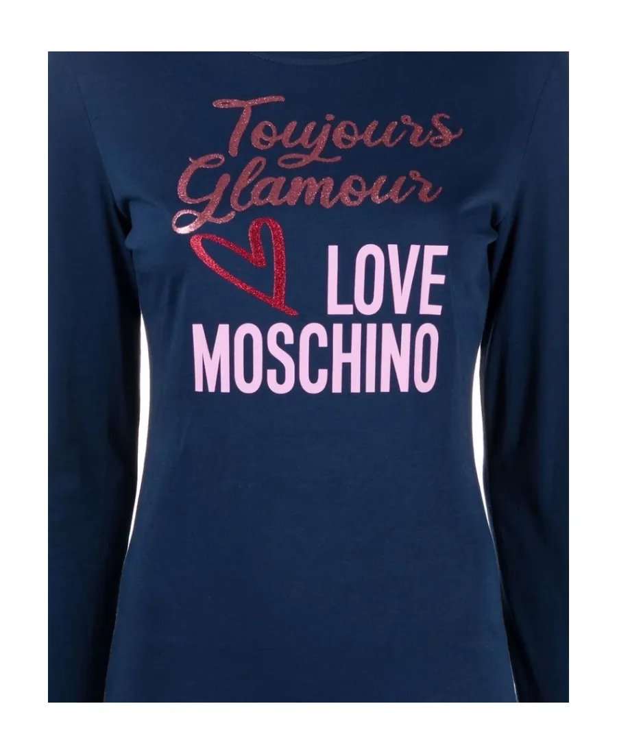 Longsleeved Logo-Print Top