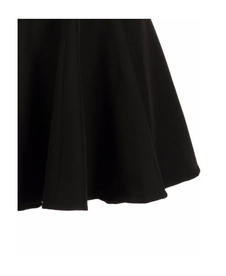 Logo-Print Flared Miniskirt